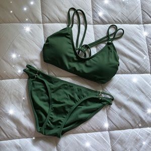 Olive Green Bikini Set